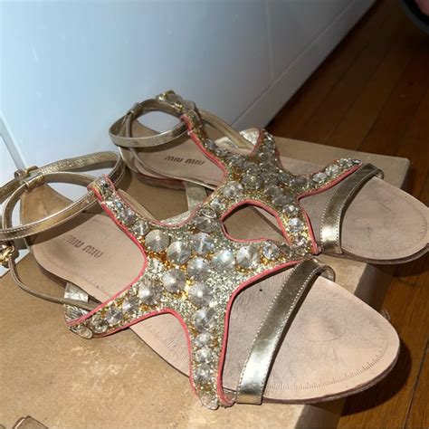 miu miu starfish sandals sale|Women's Miu Miu Sandals and Flip.